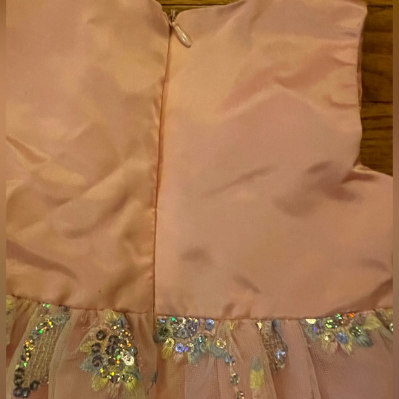 Toddler Sparkling Pink Party Dress - Picture 2 of 7